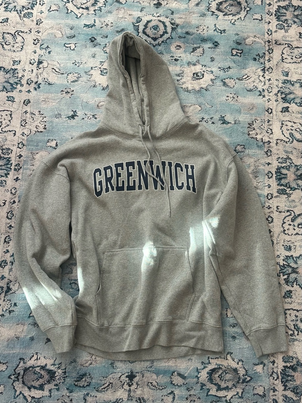 NWOT Brandy Melville Greenwich Heather Grey Christy Oversized Hoodie RARE J Galt